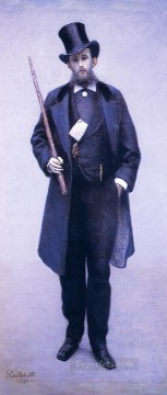  paul canvas - Portrait of Paul Hugot Gustave Caillebotte